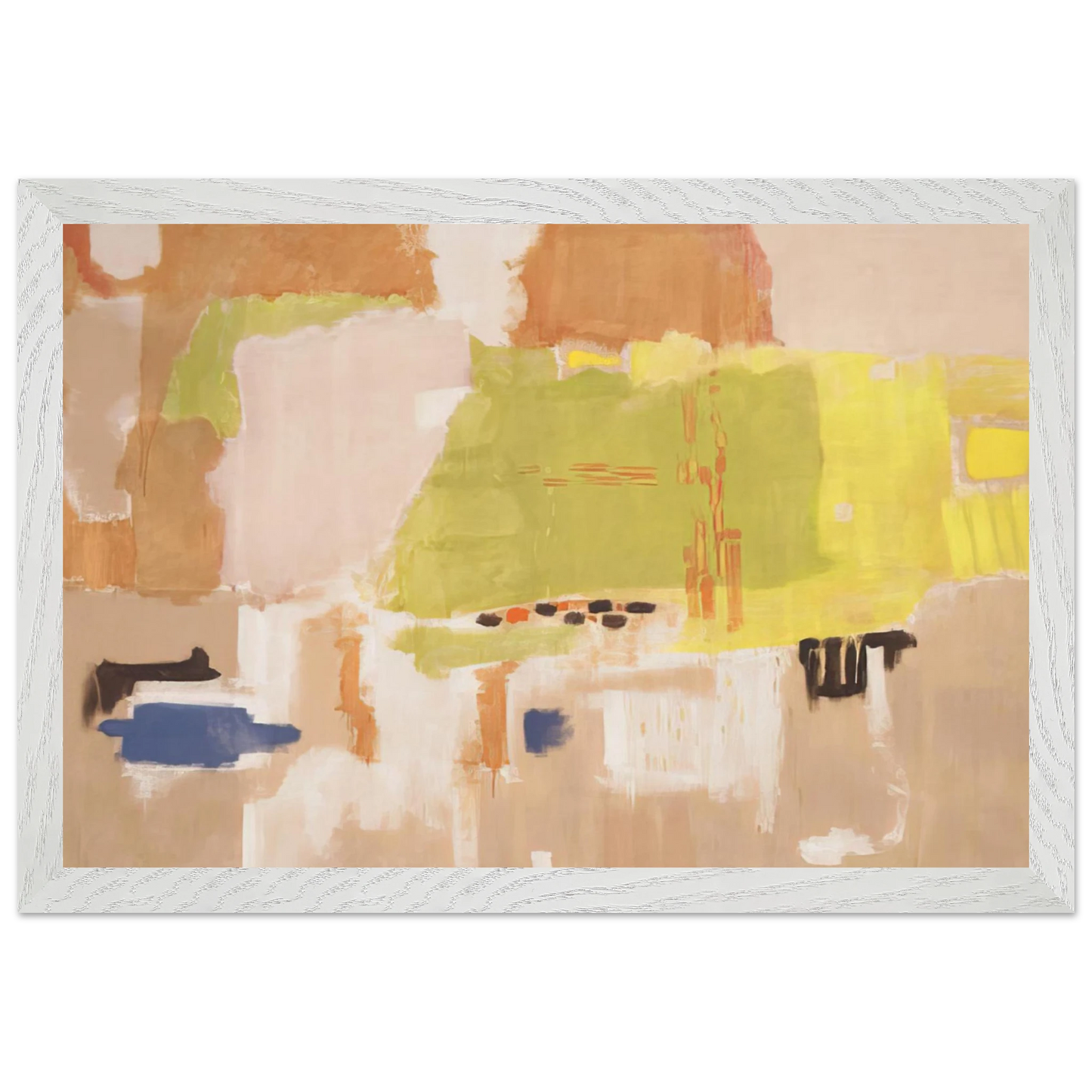 Mark Rothko - No.1 Untitled - 1948 Wall Art - 30x40 cm / 12x16 inches - Premium Wooden Framed Poster With Fine Art Paper - Black frame