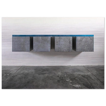 To Susan Buckwalter - 1964 - Donald Judd Brushed Aluminum Print - 70x100 cm / 28x40 inches | Donald Judd Aluminum Print | Donald Judd Prints