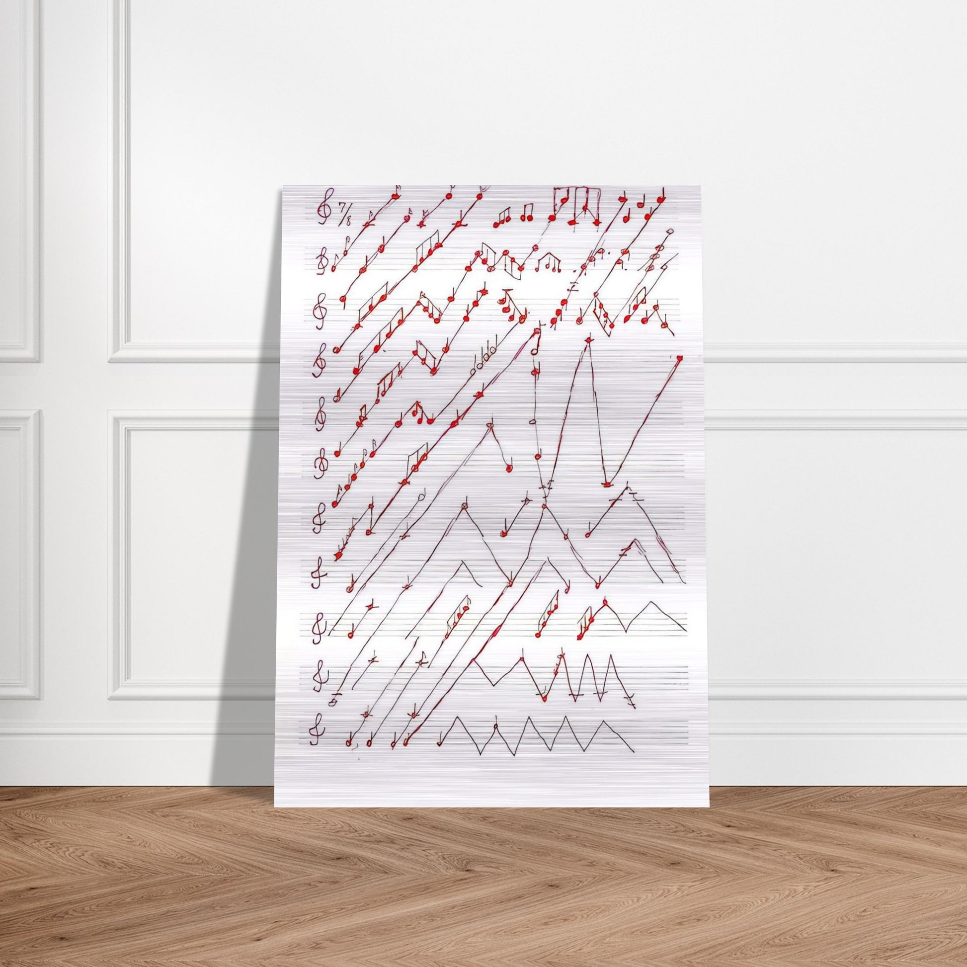 UNTITLED 1995 2 - Louise Bourgeois Brushed Aluminum Print - 70x100 cm / 28x40 inches | Louise Bourgeois Aluminum Print | Louise Bourgeois Prints