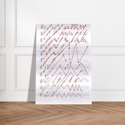 UNTITLED 1995 2 - Louise Bourgeois Brushed Aluminum Print - 70x100 cm / 28x40 inches | Louise Bourgeois Aluminum Print | Louise Bourgeois Prints