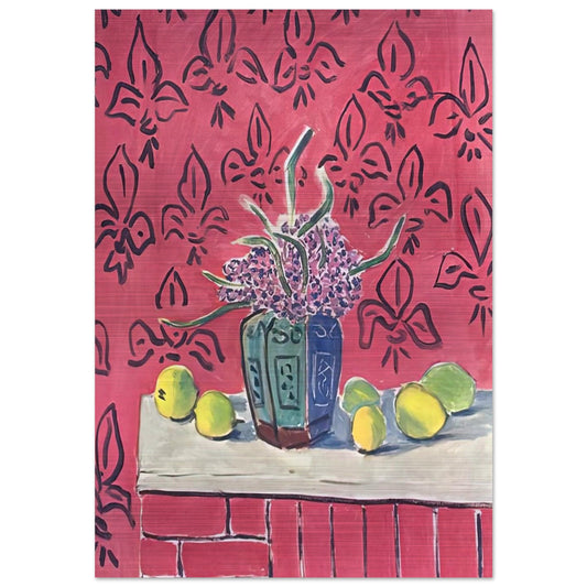 STILL LIFE WITH LEMONS 1943 - Henri Matisse Brushed Aluminum Print - 70x100 cm / 28x40 inches | Henri Matisse Aluminum Print | Henri Matisse Prints