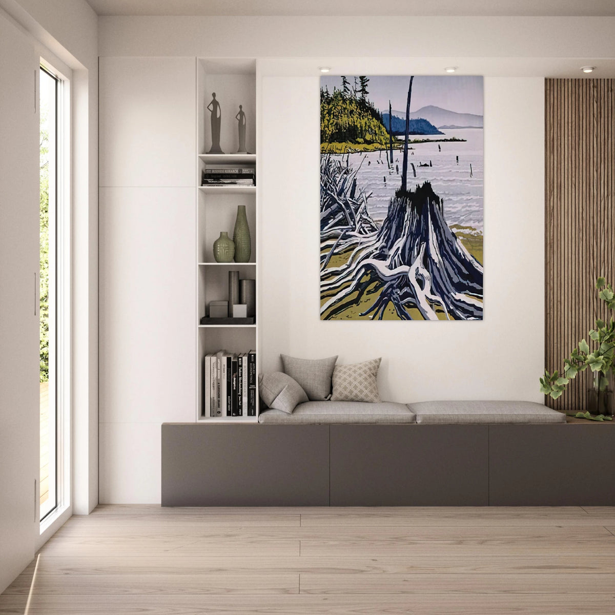 Flotsam-Allagash - 1995 - Neil Welliver Art Prints - 100x150 cm / 40x60″ inches | Neil Welliver Poster | Neil Welliver Prints