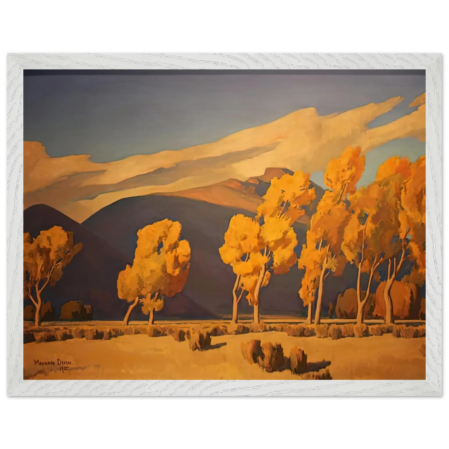 Maynard Dixon - NOVEMBER IN NEVADA 1935 Wall art - 45x60 cm / 18x24 Inches - Fine Art Poster - -