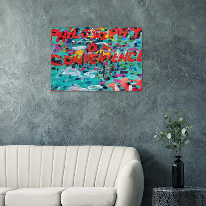 Philosophy of Convenience - 1988 - Paul Thek Brushed Aluminum Print - 70x100 cm / 28x40 inches | Paul Thek Aluminum Print | Paul Thek Prints