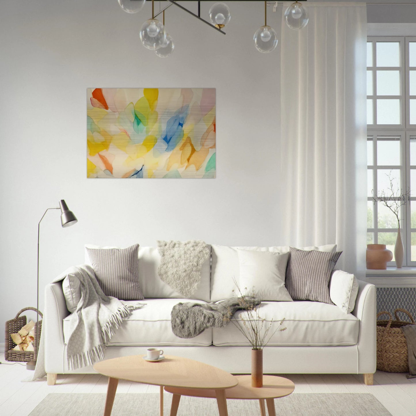 Lord of the Rainbow - Alice Baber Brushed Aluminum Print - 70x100 cm / 28x40 inches | Alice Baber Aluminum Print | Alice Baber Prints