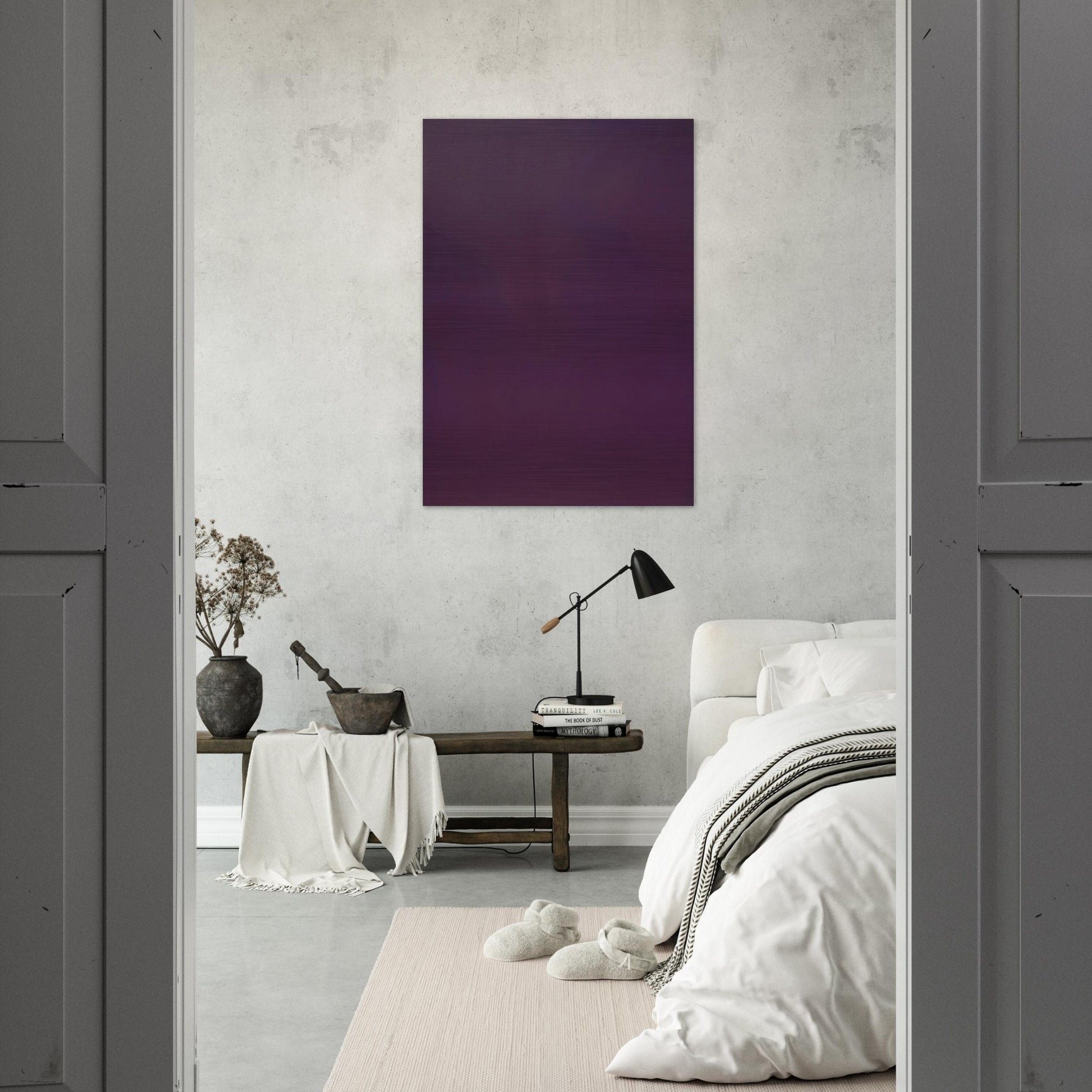 Microchromie 70, ZL violet d'Egypte - Fernand Leduc Brushed Aluminum Print - 70x100 cm / 28x40 inches | Fernand Leduc Aluminum Print | Fernand Leduc Prints