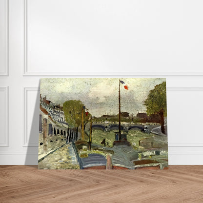 NINE - Maurice Utrillo Brushed Aluminum Print - 70x100 cm / 28x40 inches | Maurice Utrillo Aluminum Print | Maurice Utrillo Prints