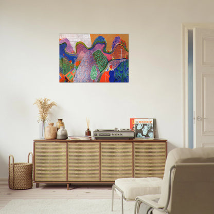 David Hockney - David Hockney Brushed Aluminum Print - 70x100 cm / 28x40 inches | David Hockney Aluminum Print | David Hockney Prints | David Hockney Art | Artwork by David Hockney