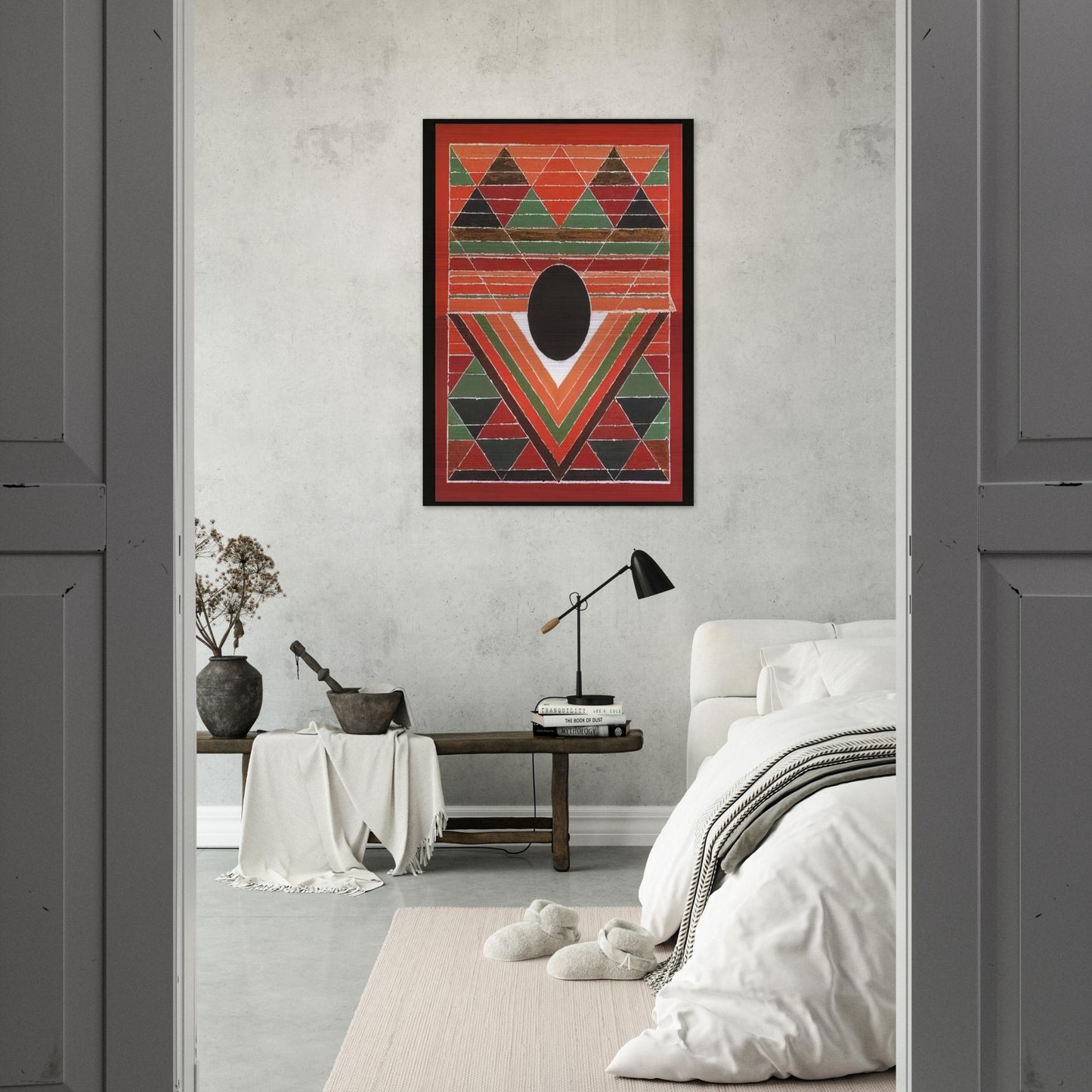 Bijh - Abstract Art - S. H. Raza Brushed Aluminum Print - 70x100 cm / 28x40 inches | S. H. Raza Aluminum Print | S. H. Raza Prints