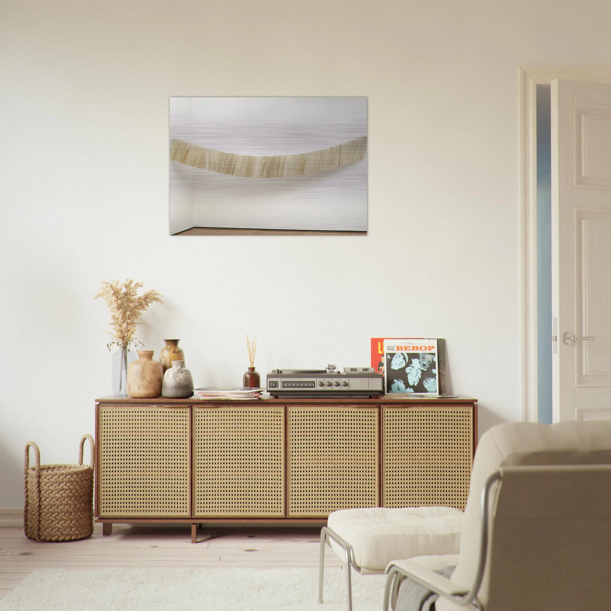 Little Train - Mira Schendel Brushed Aluminum Print - 70x100 cm / 28x40 inches | Mira Schendel Aluminum Print | Mira Schendel Prints