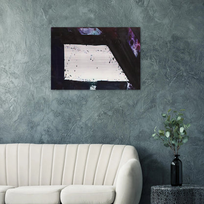 Untitled  Purple Edge  - Sam Francis Brushed Aluminum Print - 70x100 cm / 28x40 inches | Sam Francis Aluminum Print | Sam Francis Prints