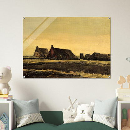 Cottages - Vincent van Gogh Acrylic Print - 70x100 cm / 28x40″ inches