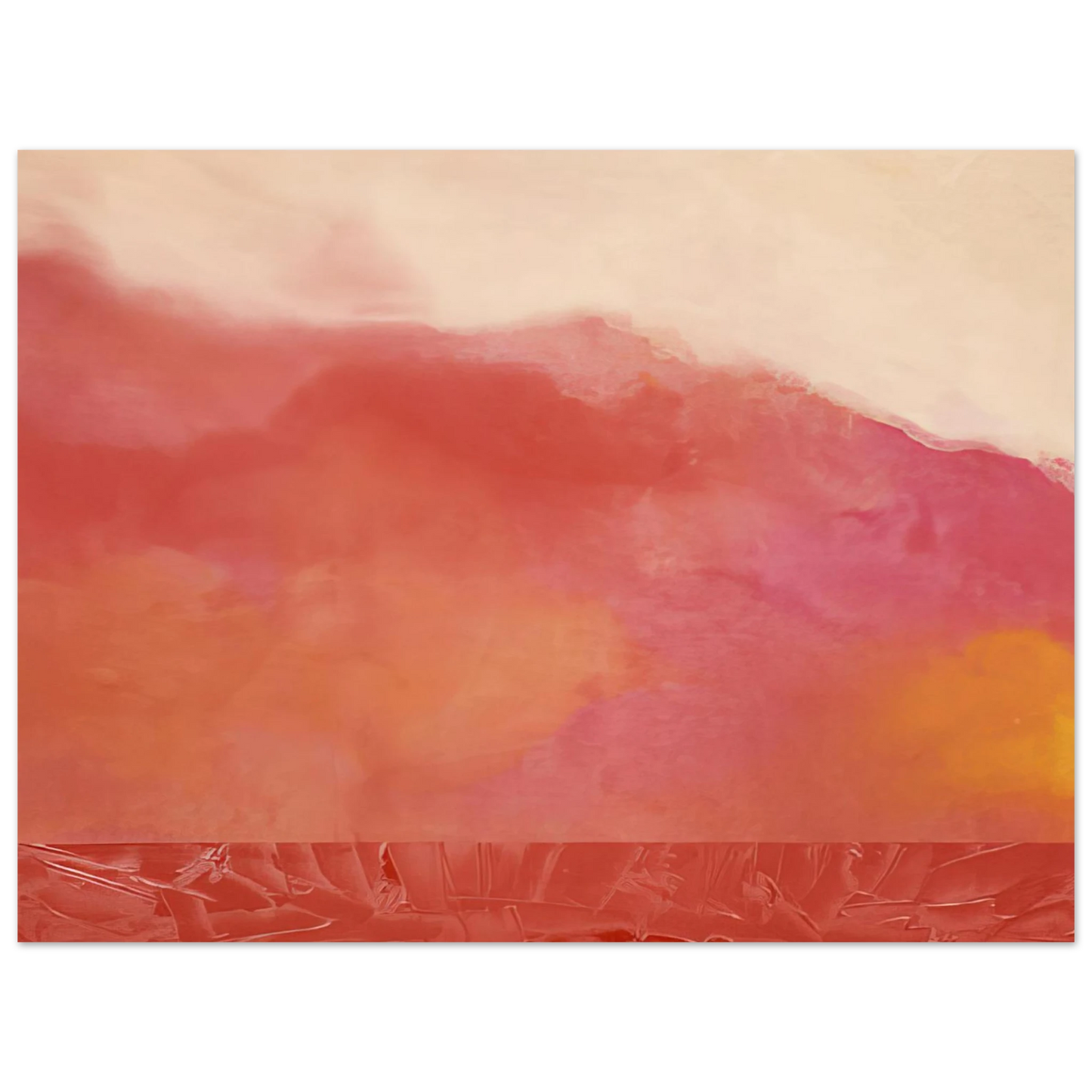 Ronnie Landfield - Red Hurricane - 1969  75x100 cm / 30x40inches Fine Art Poster