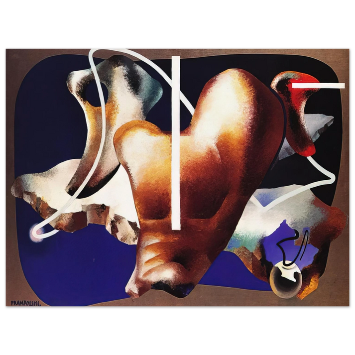 Enrico Prampolini - SUPERAMENTO TERRESTRE 1932  75x100 cm / 30x40inches Fine Art Poster