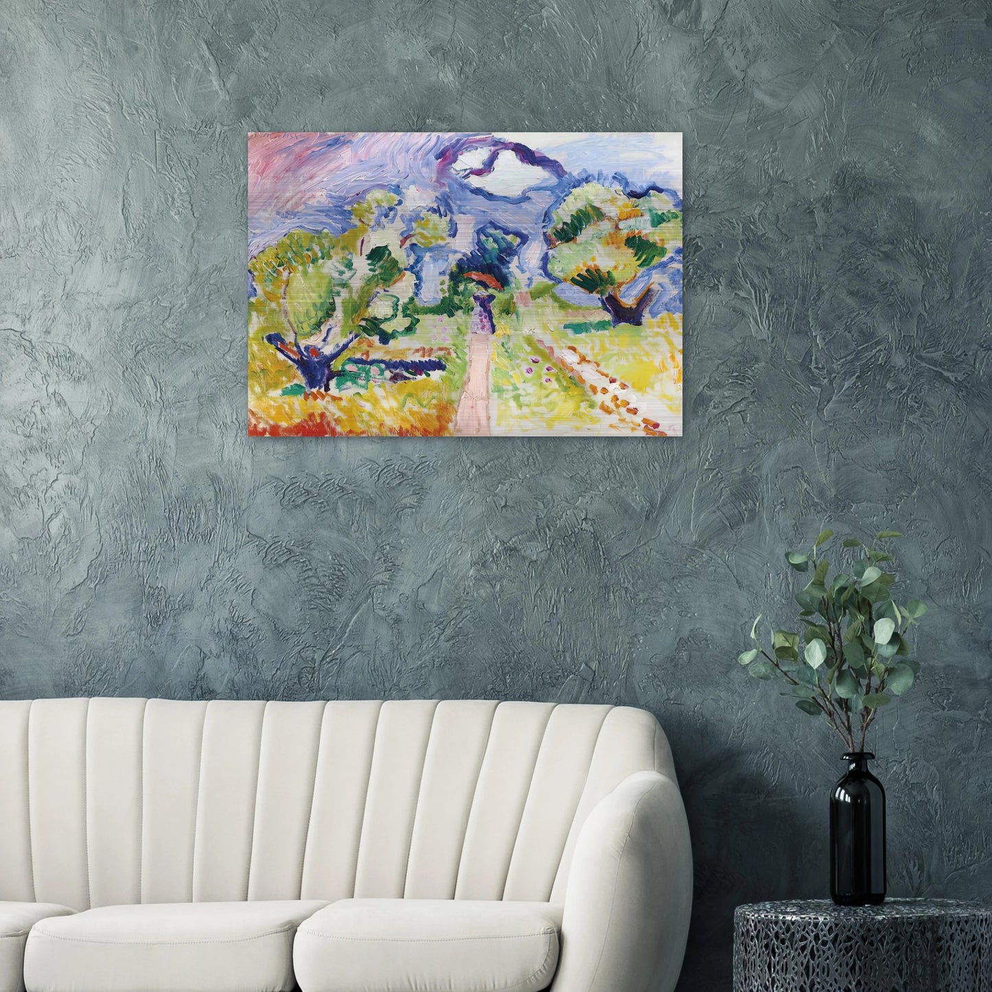 PROMENADE DES OLIVIERS 1905 - Henri Matisse Brushed Aluminum Print - 70x100 cm / 28x40 inches | Henri Matisse Aluminum Print | Henri Matisse Prints