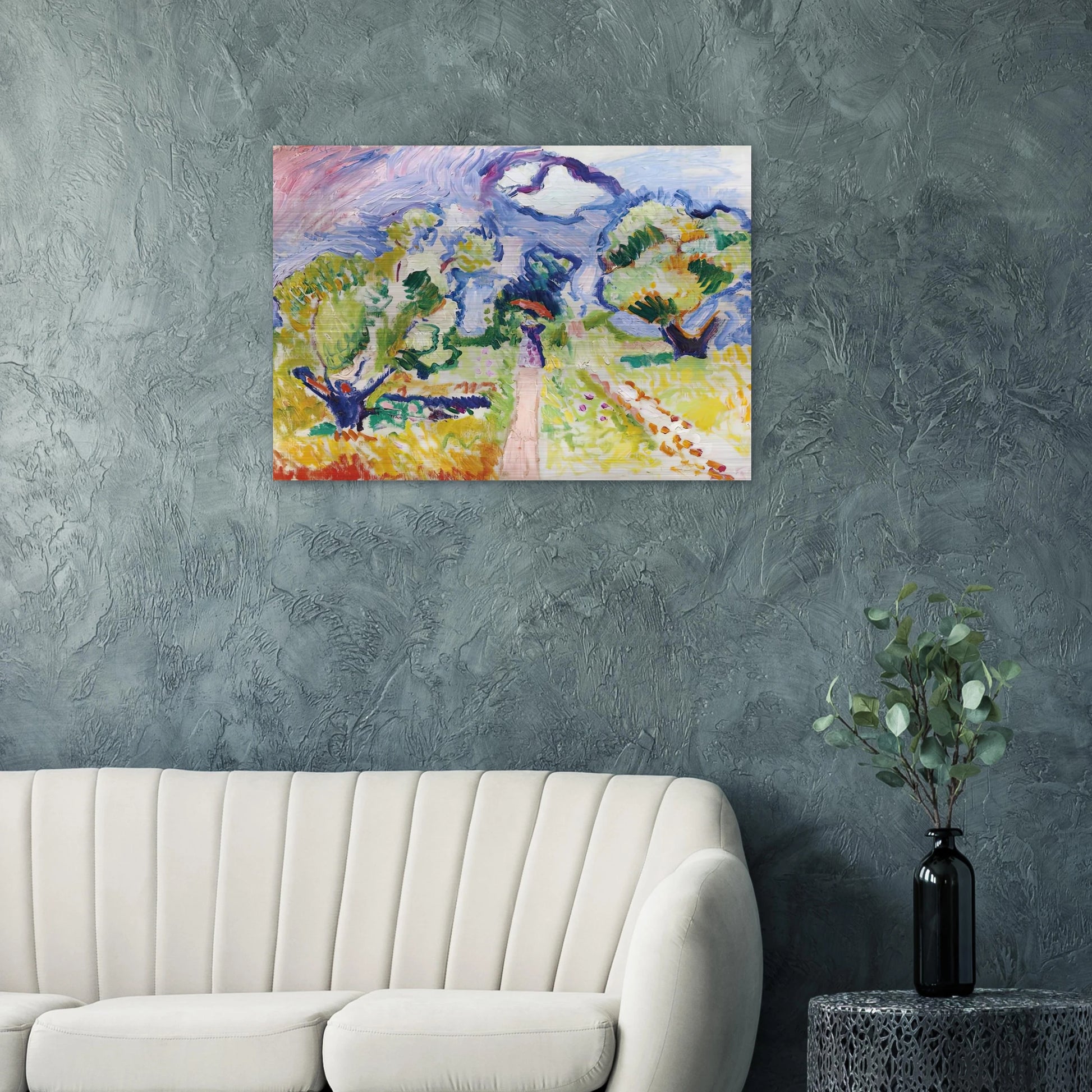 PROMENADE DES OLIVIERS 1905 - Henri Matisse Brushed Aluminum Print - 70x100 cm / 28x40 inches | Henri Matisse Aluminum Print | Henri Matisse Prints