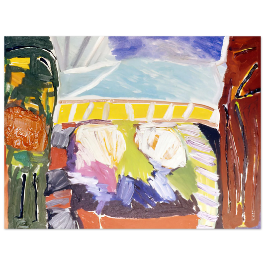 Ronnie Landfield - Taurean Entrance - 1973  75x100 cm / 30x40inches Fine Art Poster