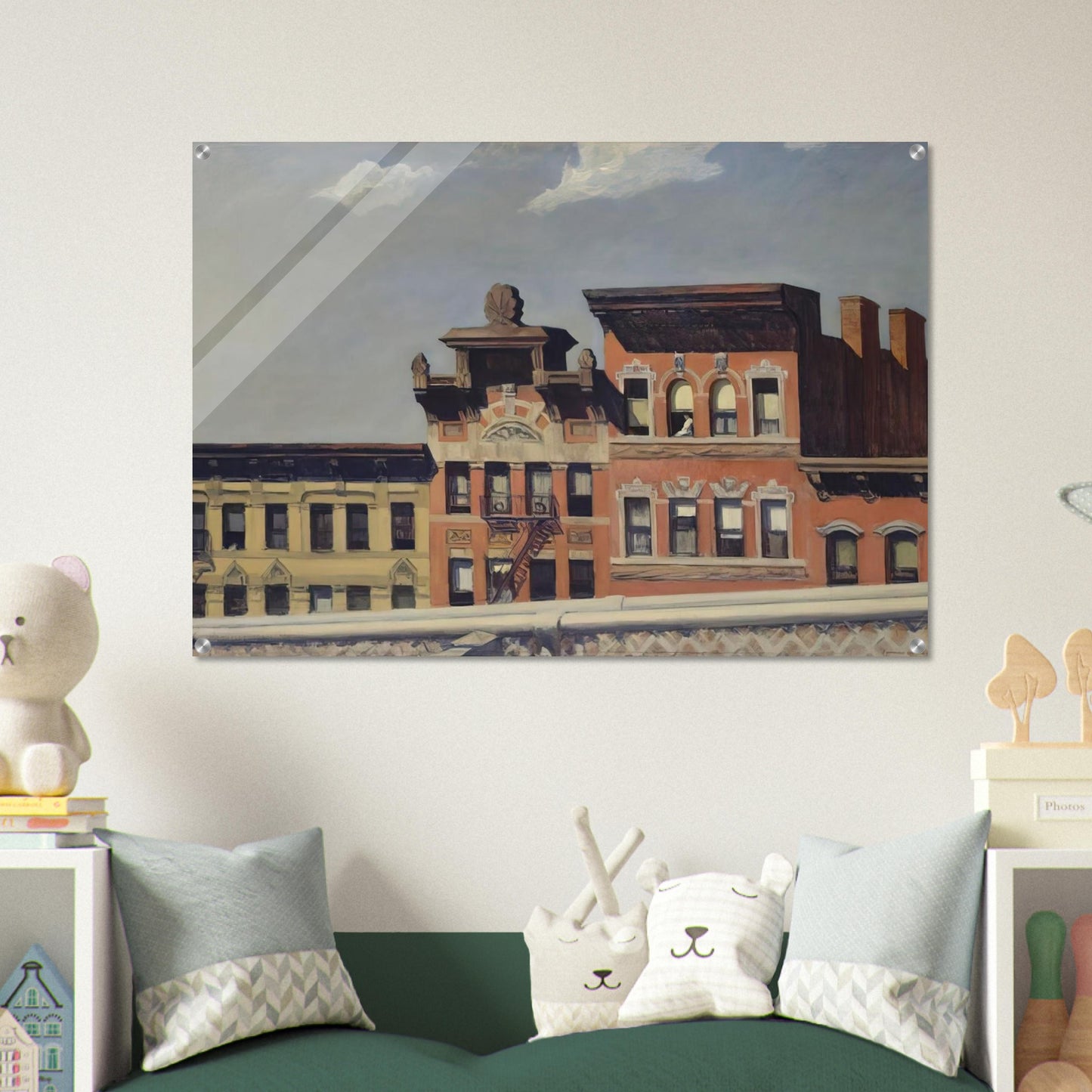 From Williamsburg Bridge - Edward Hopper Acrylic Print - 70x100 cm / 28x40″ inches | Edward Hopper Wall Art | Edward Hopper Prints