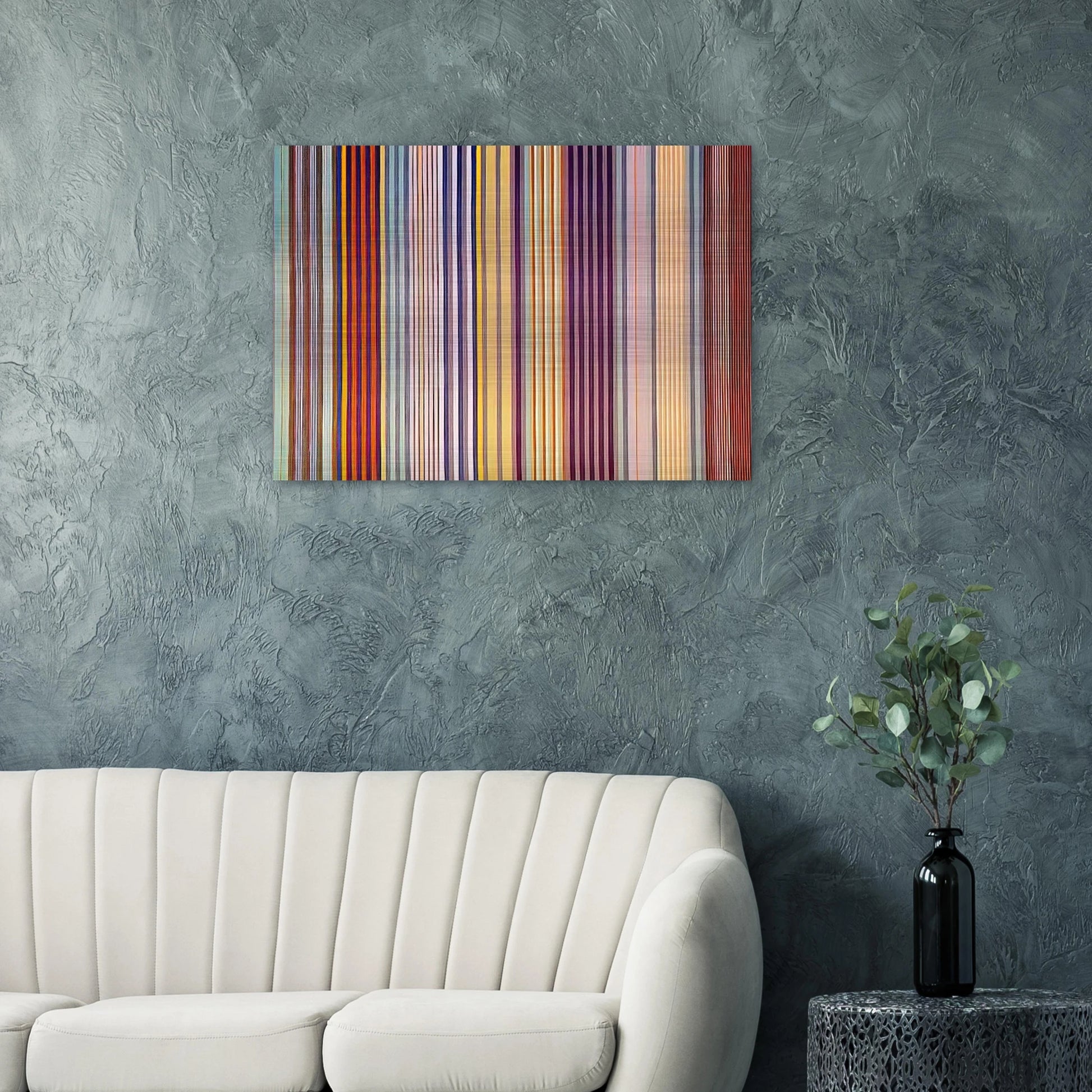 Royal Veil - 1971 - Gene Davis Brushed Aluminum Print - 70x100 cm / 28x40 inches | Gene Davis Aluminum Print | Gene Davis Prints