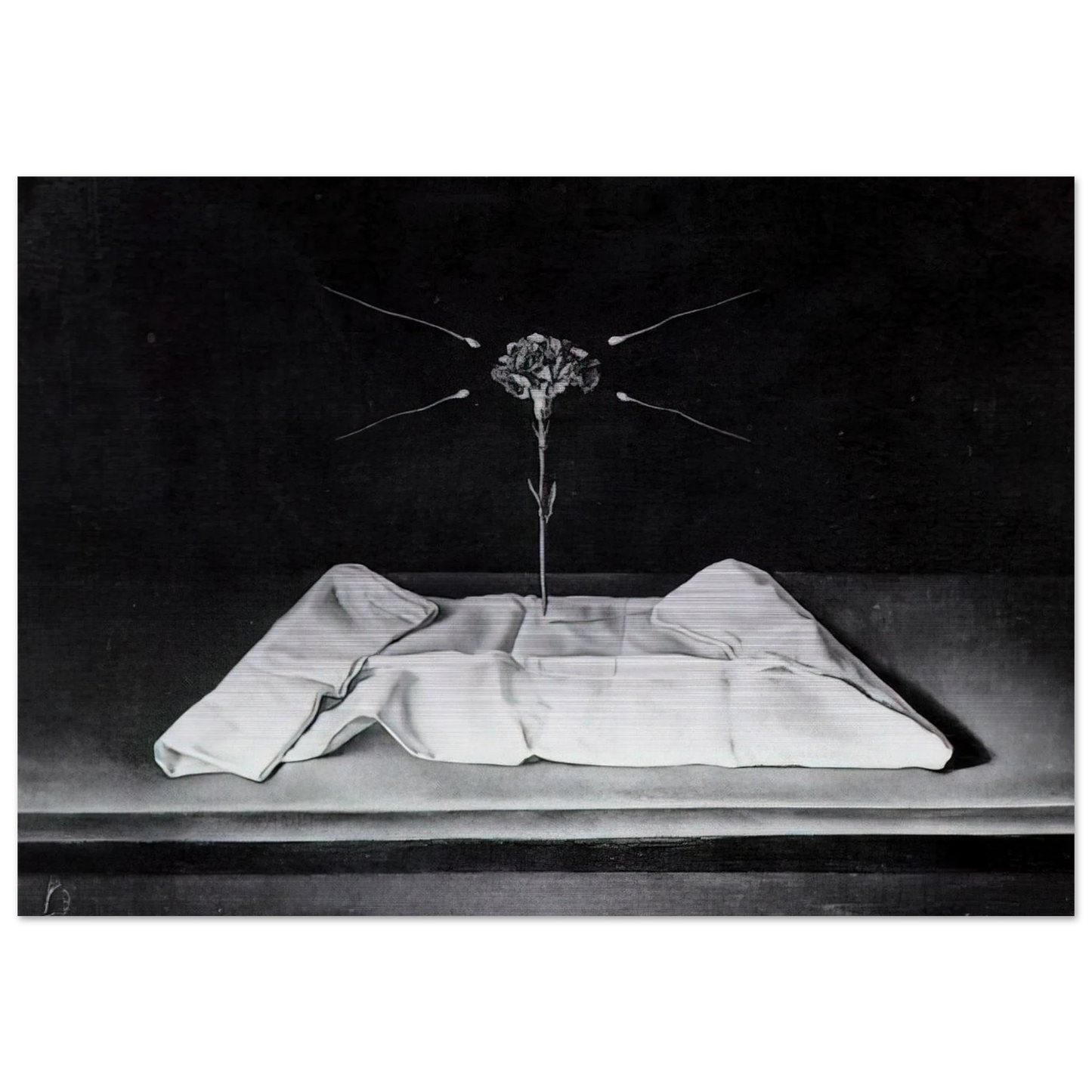MYSTICAL CARNATION 1951 - Salvador Dali Brushed Aluminum Print - 70x100 cm / 28x40 inches | Salvador Dali Aluminum Print | Salvador Dali Prints