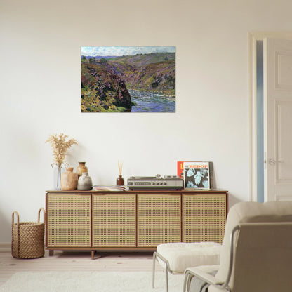 Valley of the Creuse, Sunlight Effect - claude monet Brushed Aluminum Print - 70x100 cm / 28x40 inches | claude monet Aluminum Print | claude monet Prints