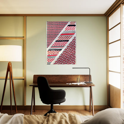 COMPOSITION 13 - Sonia Delaunay Brushed Aluminum Print - 70x100 cm / 28x40 inches | Sonia Delaunay Aluminum Print | Sonia Delaunay Prints