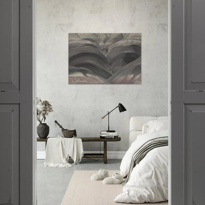 Black Place I - Georgia O'Keeffe Brushed Aluminum Print - 70x100 cm / 28x40 inches | Georgia O'Keeffe Aluminum Print | Georgia O'Keeffe Prints