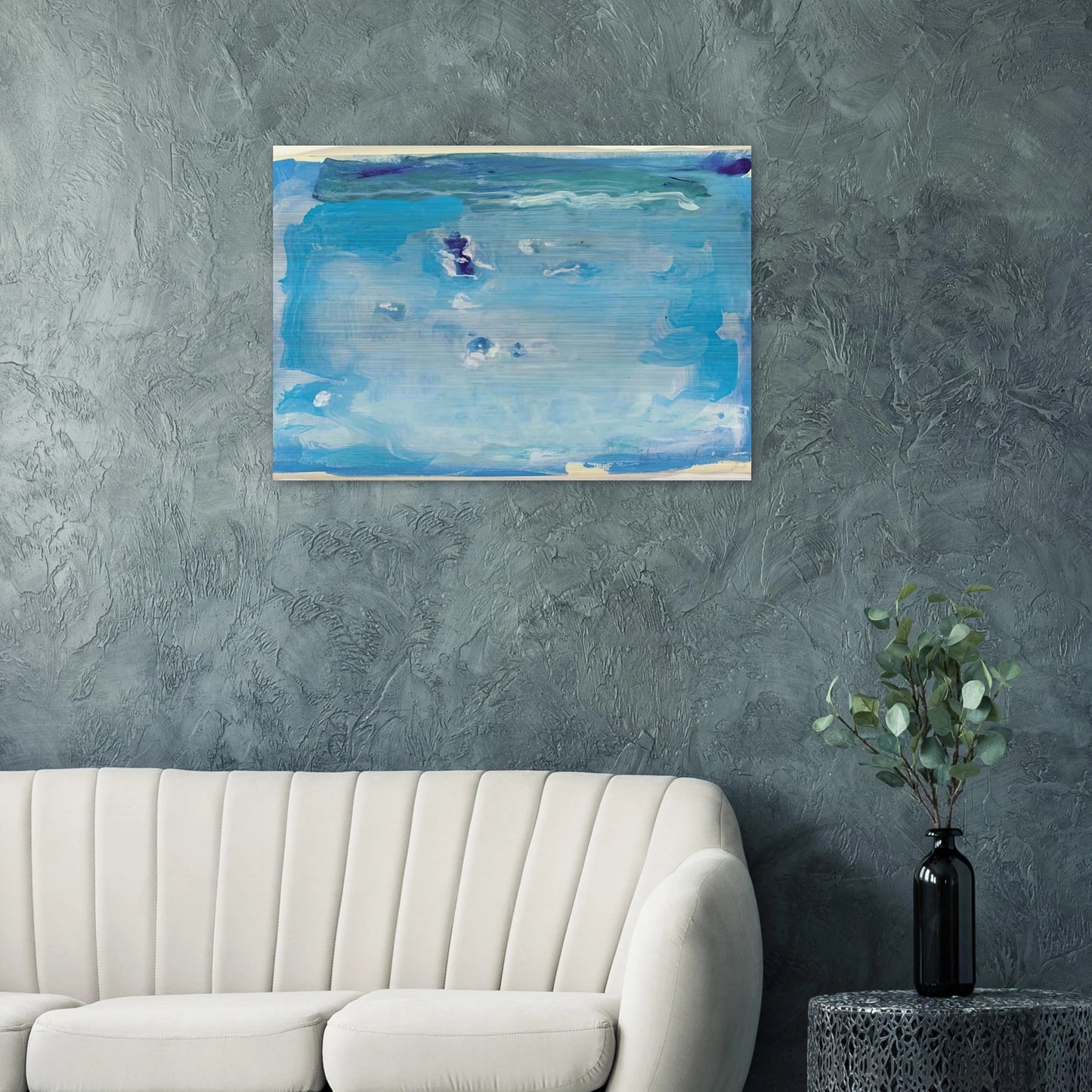 Untitled - Color Field Painting, Lyrical Abstraction - Helen Frankenthaler Brushed Aluminum Print - 70x100 cm / 28x40 inches | Helen Frankenthaler Aluminum Print | Helen Frankenthaler Prints