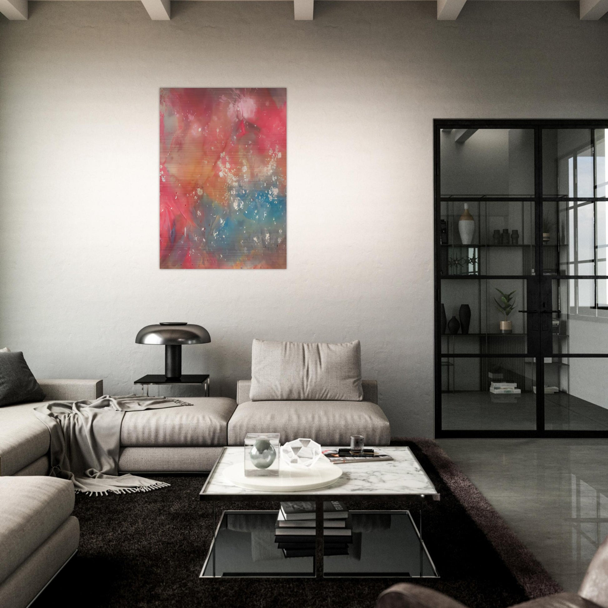 Untitled - Sam Gilliam Brushed Aluminum Print - 70x100 cm / 28x40 inches | Sam Gilliam Aluminum Print | Sam Gilliam Prints