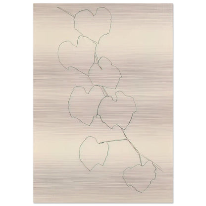 Grape Leaves II - Ellsworth Kelly Brushed Aluminum Print - 70x100 cm / 28x40 inches | Ellsworth Kelly Aluminum Print | Ellsworth Kelly Prints