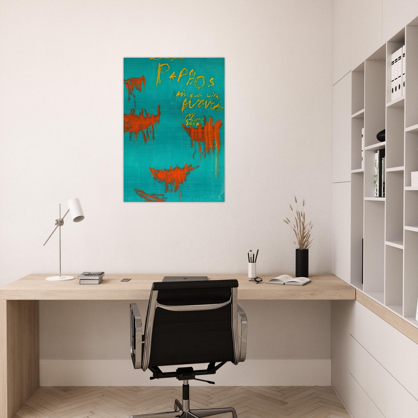 Leaving Paphos Ringed With Waves III - Cy Twombly Brushed Aluminum Print - 70x100 cm / 28x40 inches | Cy Twombly Aluminum Print | Cy Twombly Prints