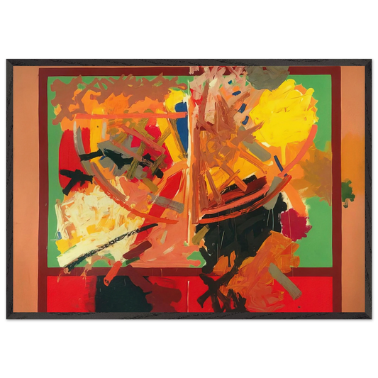 Greenock - 1958 - John Ferren 70x100 cm / 28x40 inches Framed Art Print – Black Wooden Frame