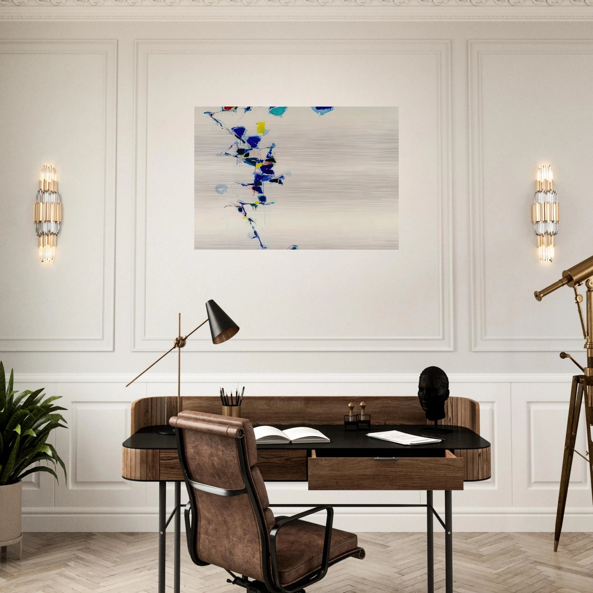 Toward Disappearance III - Sam Francis Brushed Aluminum Print - 70x100 cm / 28x40 inches | Sam Francis Aluminum Print | Sam Francis Prints