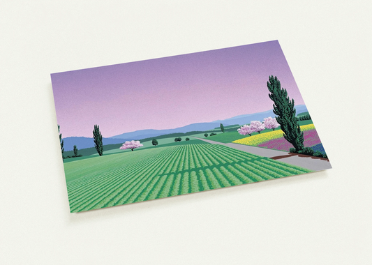 Farmlands By Hiroshi Nagai Pack of 10 Post Cards | Hiroshi Nagai Post Cards | A6 (10.5 x 14.8 cm) - 4.1 x 5.8 inches