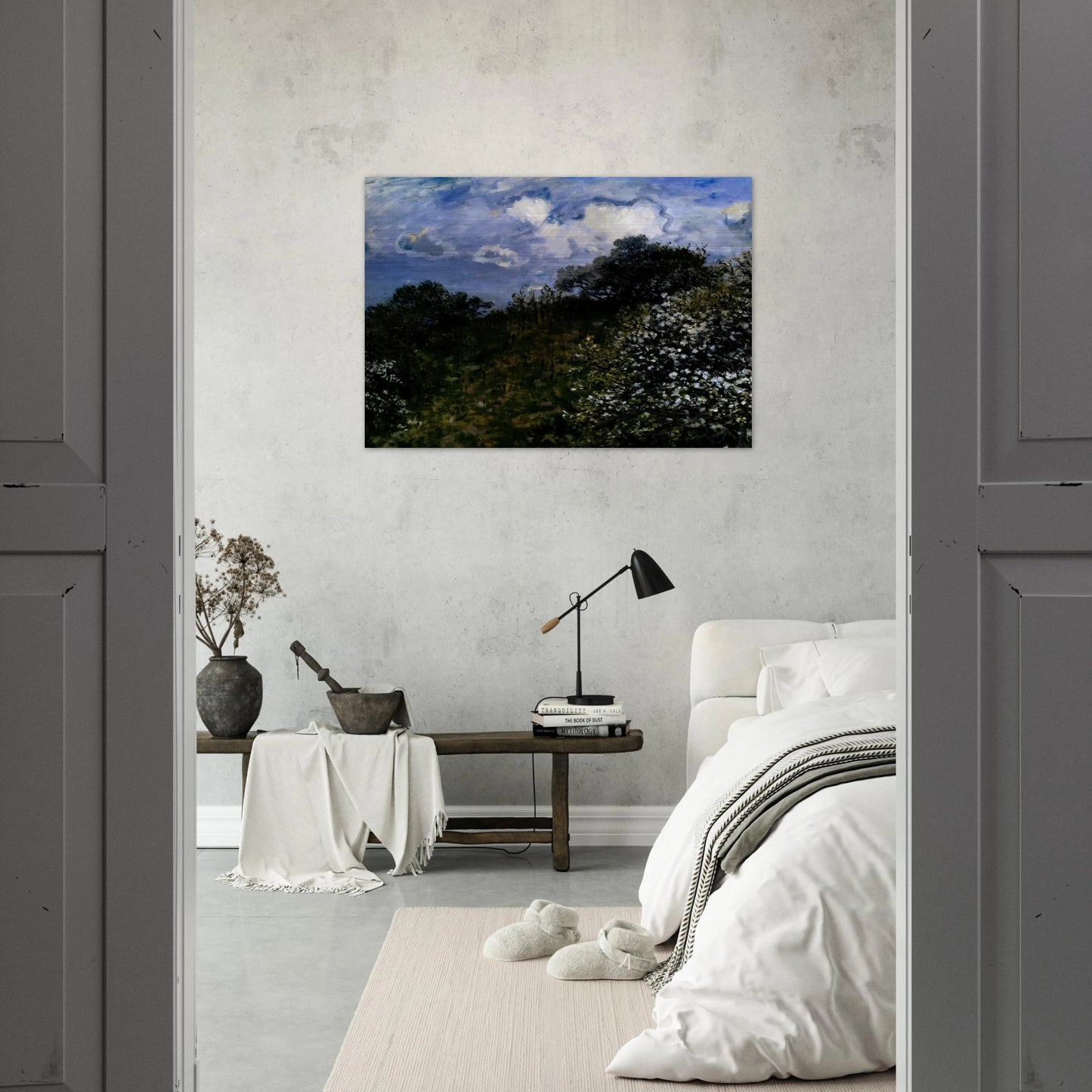 Spring - claude monet Brushed Aluminum Print - 70x100 cm / 28x40 inches | claude monet Aluminum Print | claude monet Prints