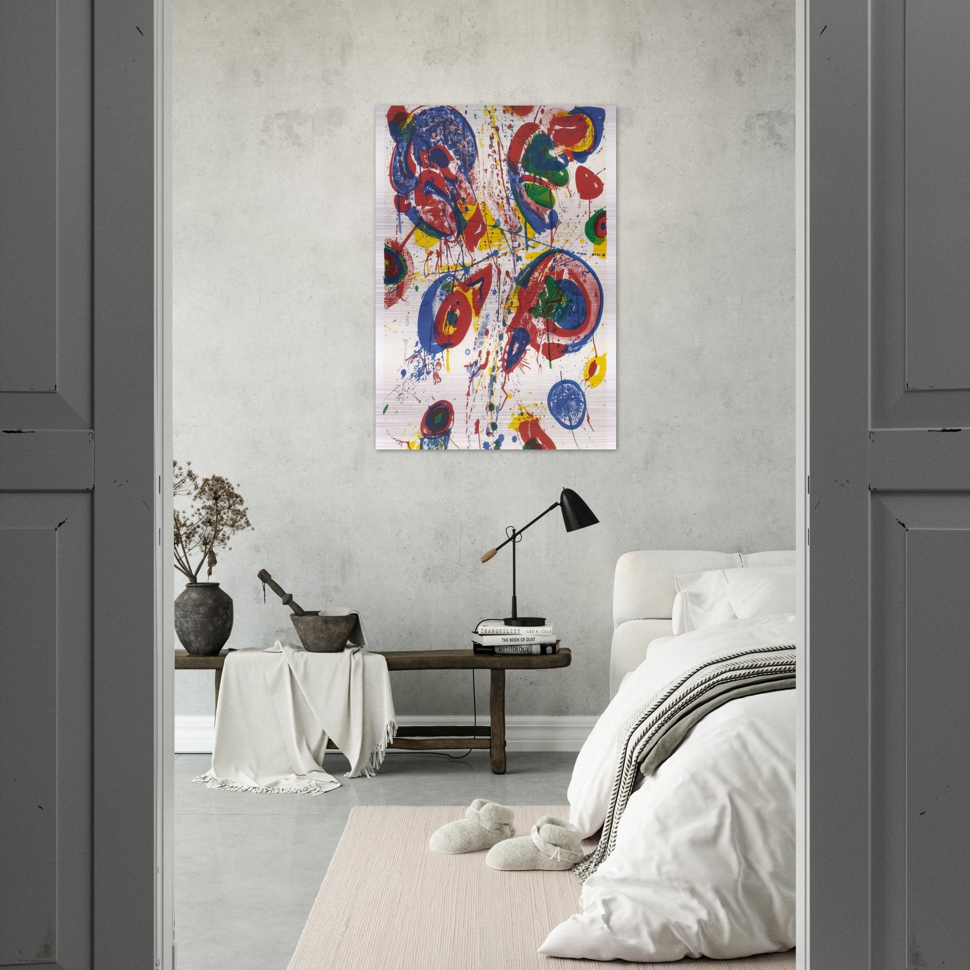 Bright Nothing - Sam Francis Brushed Aluminum Print - 70x100 cm / 28x40 inches | Sam Francis Aluminum Print | Sam Francis Prints