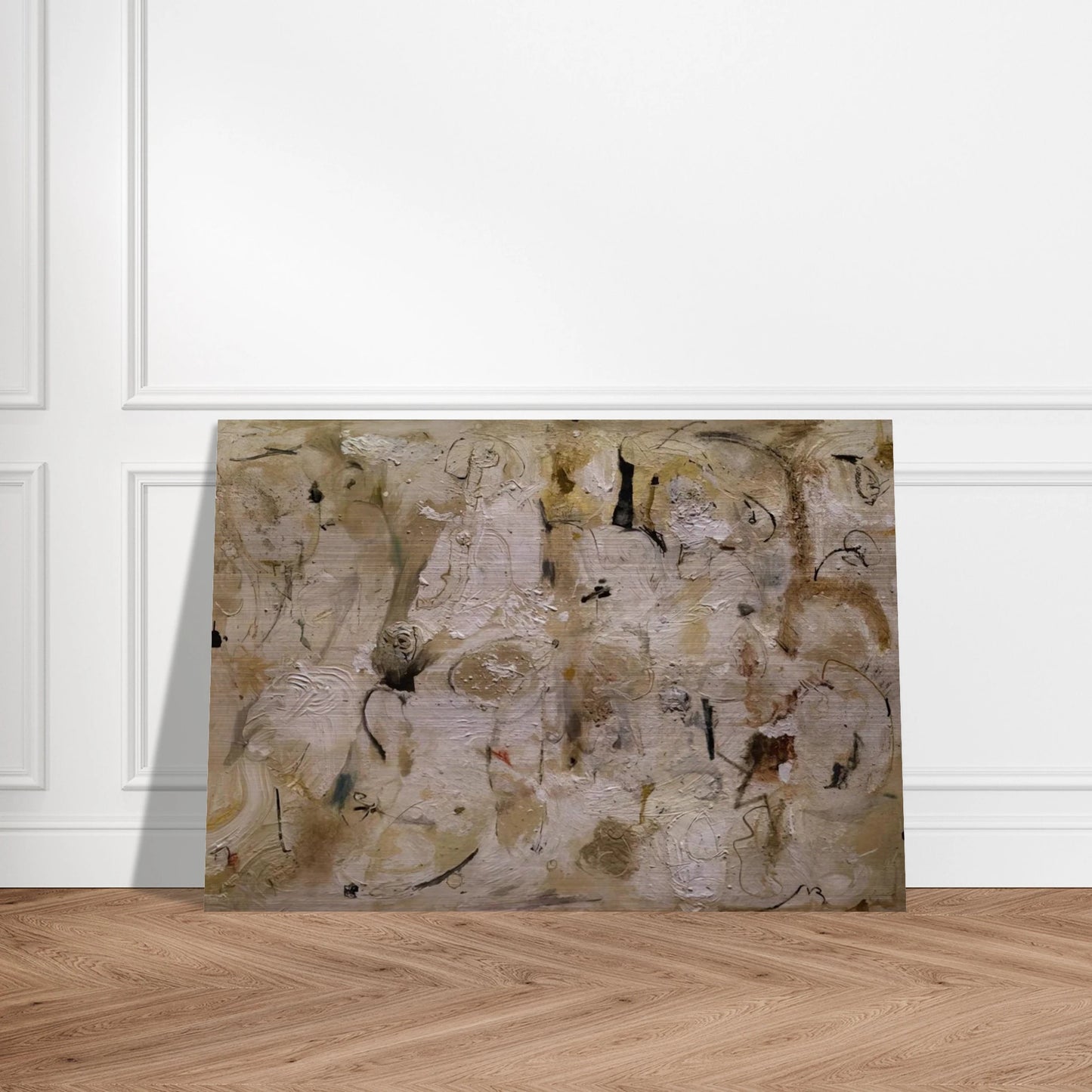 Painted on 21st Street - 1951 - Helen Frankenthaler Brushed Aluminum Print - 70x100 cm / 28x40 inches | Helen Frankenthaler Aluminum Print | Helen Frankenthaler Prints