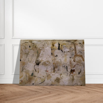 Painted on 21st Street - 1951 - Helen Frankenthaler Brushed Aluminum Print - 70x100 cm / 28x40 inches | Helen Frankenthaler Aluminum Print | Helen Frankenthaler Prints
