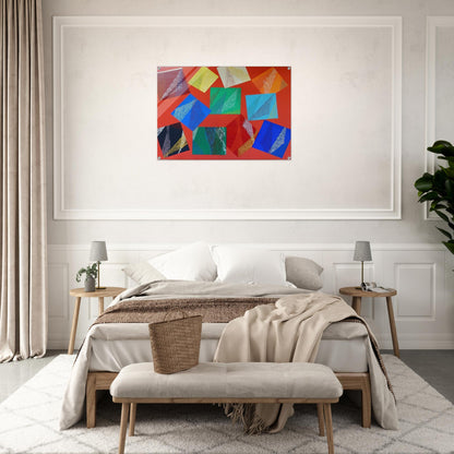 Wig-Wam - 1991 - Piero Dorazio Acrylic Print - 70x100 cm / 28x40″ inches