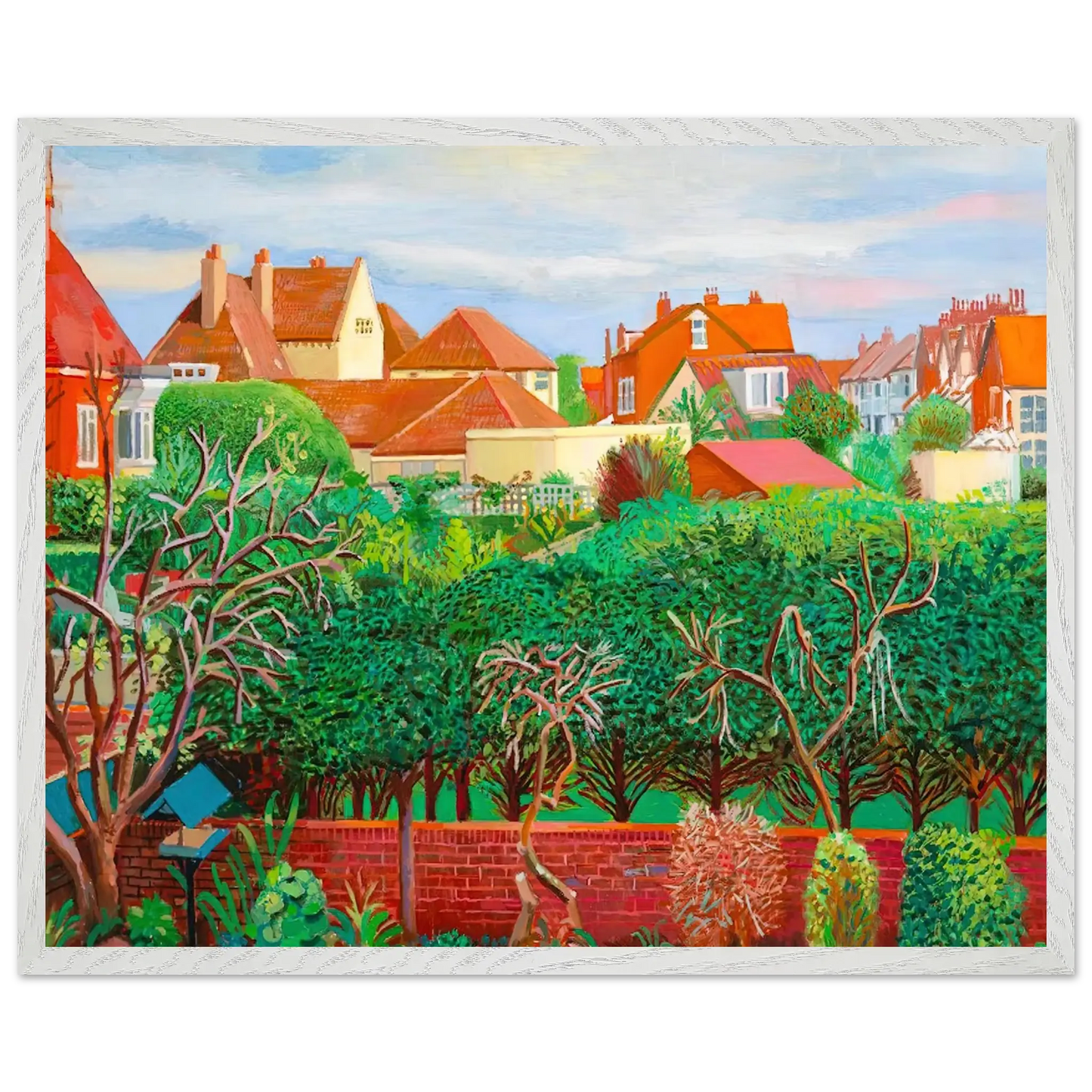 David Hockney - David Hockney Wall art - A2 (42 x 59.4  cm) - Premium Wooden Framed Poster With Fine Art Paper - Black frame