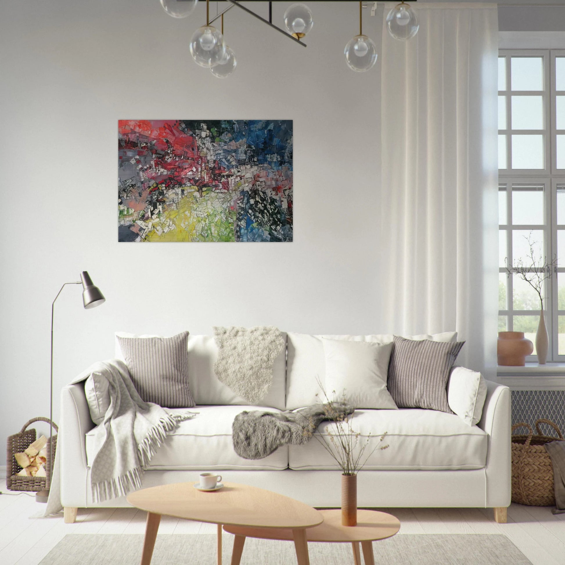 Horizons ouverts - Jean-Paul Riopelle Brushed Aluminum Print - 70x100 cm / 28x40 inches | Jean-Paul Riopelle Aluminum Print | Jean-Paul Riopelle Prints