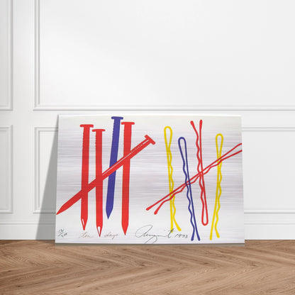 Ten Days - James Rosenquist Brushed Aluminum Print - 70x100 cm / 28x40 inches | James Rosenquist Aluminum Print | James Rosenquist Prints