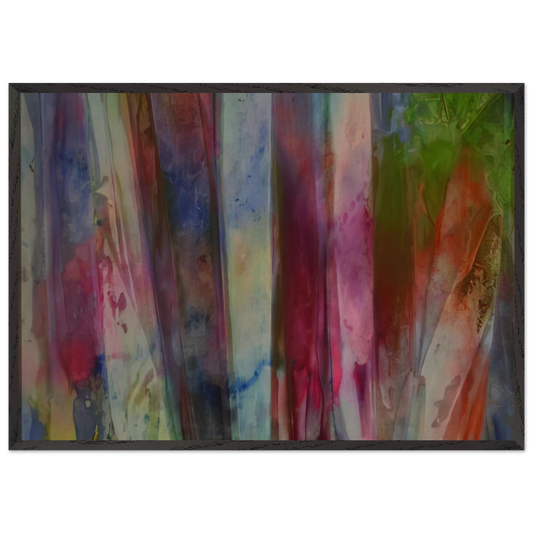 Rainfall - Sam Gilliam 70x100 cm / 28x40 inches Framed Art Print – Black Wooden Frame