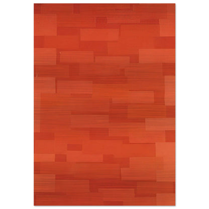 Number 5 Red Wall - 1952 - Ad Reinhardt Brushed Aluminum Print - 70x100 cm / 28x40 inches | Ad Reinhardt Aluminum Print | Ad Reinhardt Prints