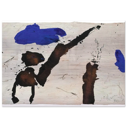 Gc-17 - 1990 - Emil Schumacher Brushed Aluminum Print - 70x100 cm / 28x40 inches | Emil Schumacher Aluminum Print | Emil Schumacher Prints