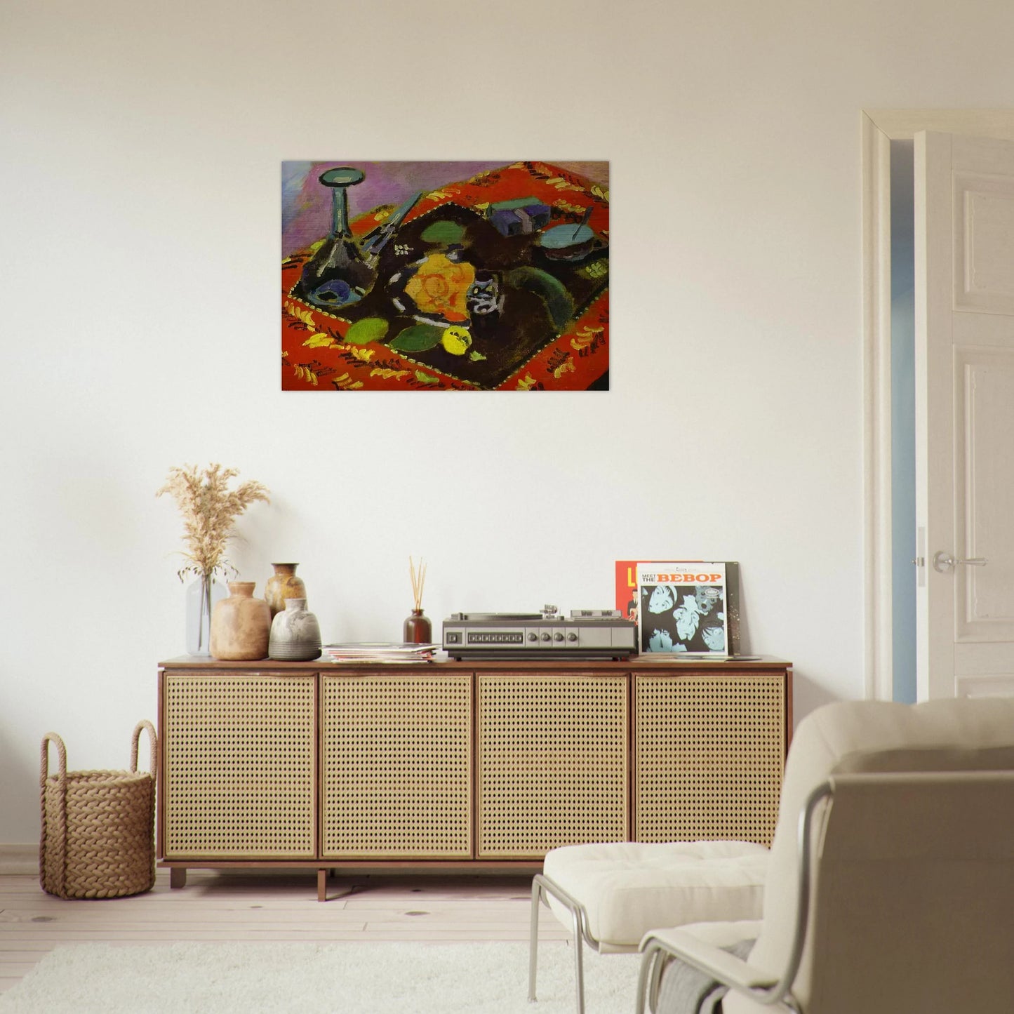 DISHES AND FRUIT 1906 - Henri Matisse Brushed Aluminum Print - 70x100 cm / 28x40 inches | Henri Matisse Aluminum Print | Henri Matisse Prints