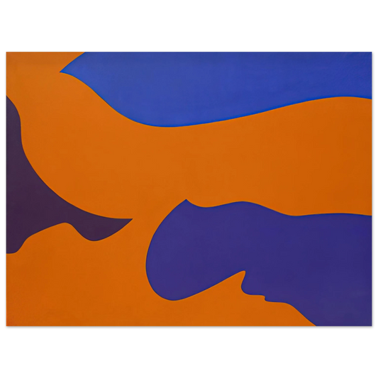 Fernand Leduc - Passage Ã¢â‚¬Å¡rosion vermillion  75x100 cm / 30x40inches Fine Art Poster