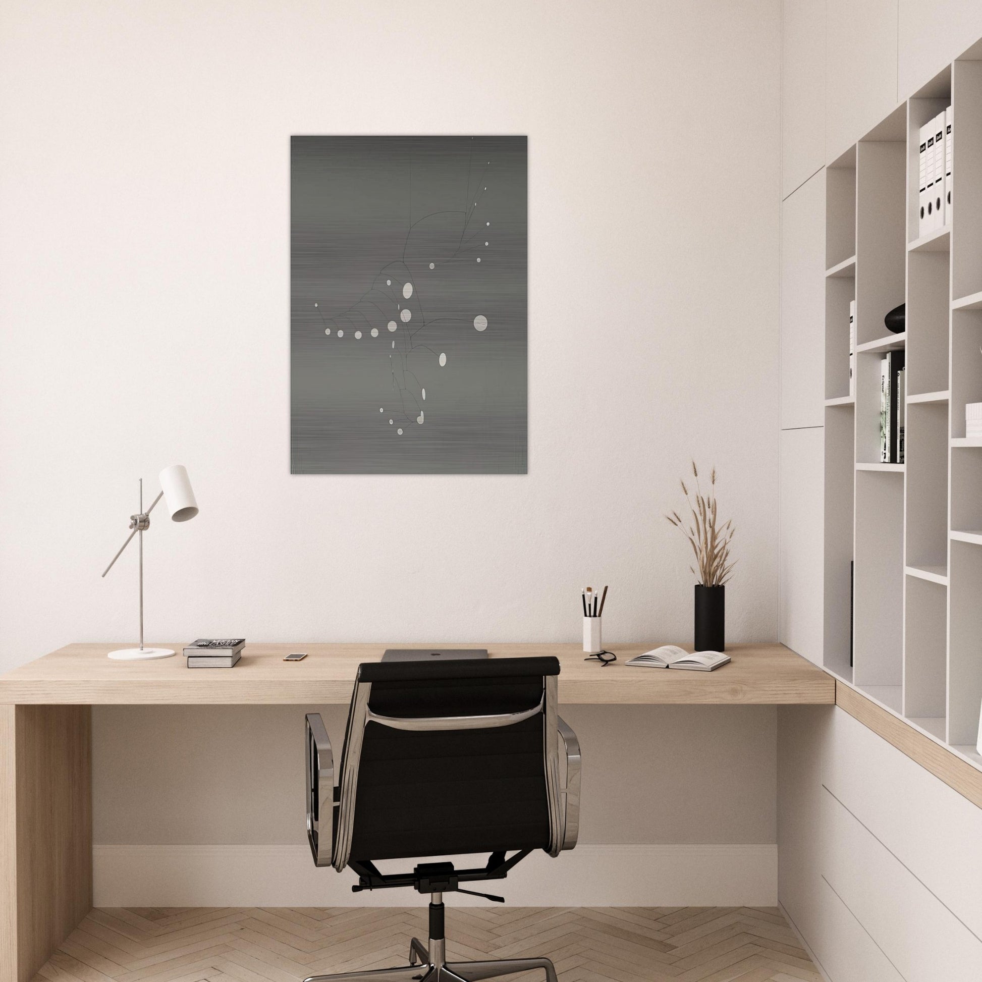 SNOW FLURRY 1948 - Alexander Calder Brushed Aluminum Print - 70x100 cm / 28x40 inches | Alexander Calder Aluminum Print | Alexander Calder Prints