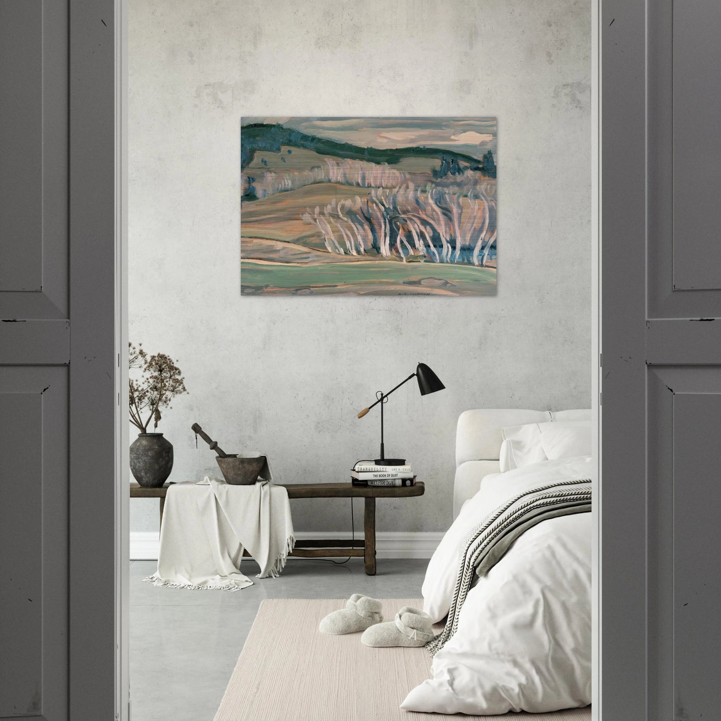 Spring, Caribou Country - 1949 - A.Y. Jackson Brushed Aluminum Print - 70x100 cm / 28x40 inches | A.Y. Jackson Aluminum Print | A.Y. Jackson Prints