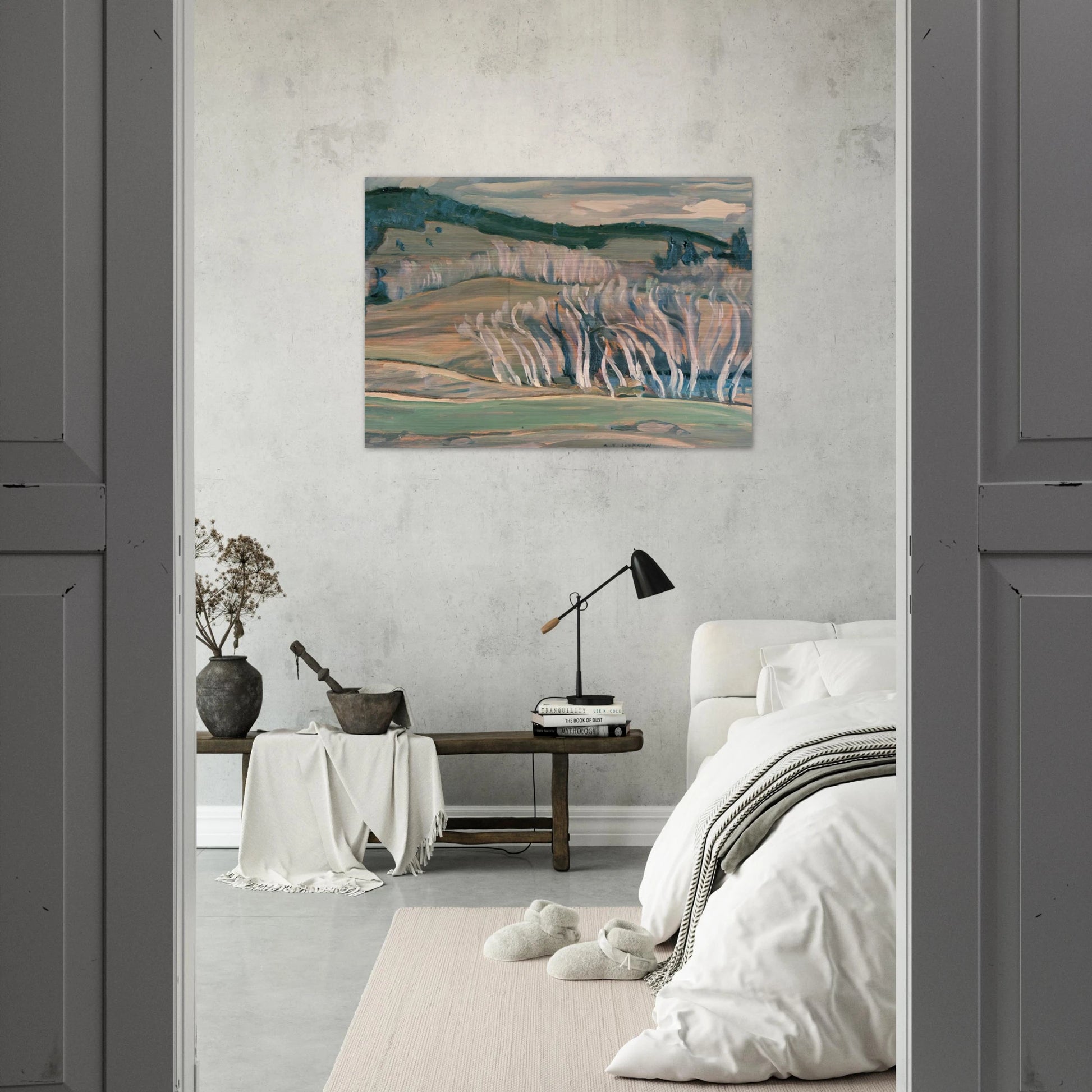 Spring, Caribou Country - 1949 - A.Y. Jackson Brushed Aluminum Print - 70x100 cm / 28x40 inches | A.Y. Jackson Aluminum Print | A.Y. Jackson Prints